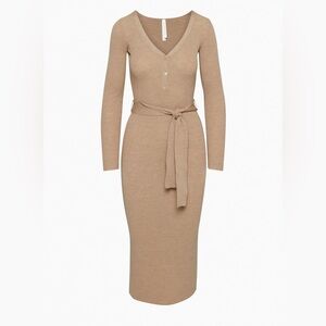 Aritzia (the Group by Babaton) Henley Sweater Dress (sz sm) in kyanite blue